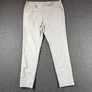 Jack Archer Jetsetter Pants Mens 36x32 Beige Tech Performance Travel Chino Slim